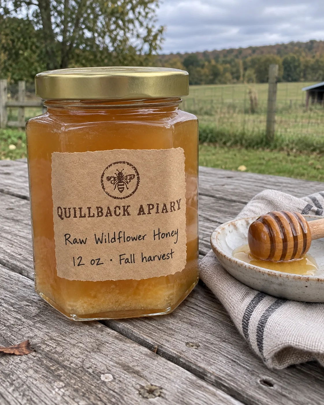 Raw wildflower honey