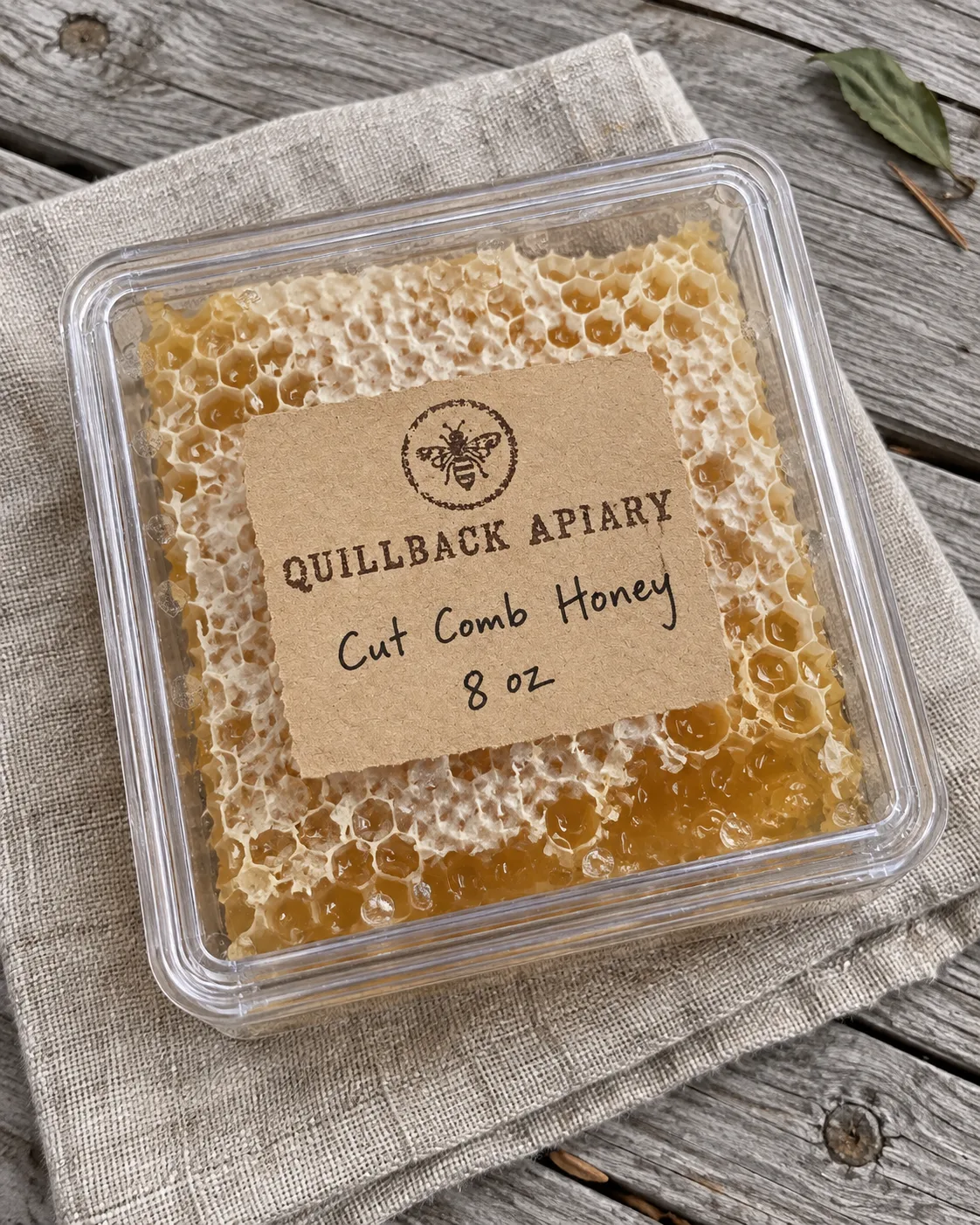 Cut comb honey