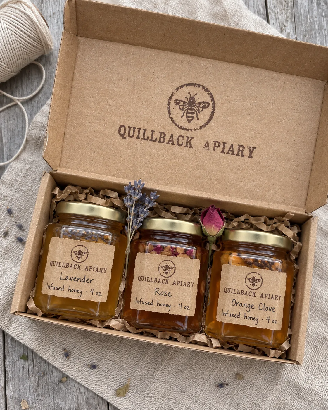 Infused honey gift box